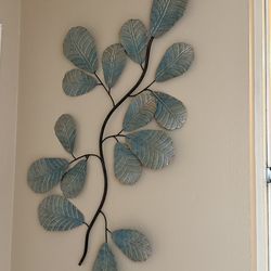 Metal wall art leafs