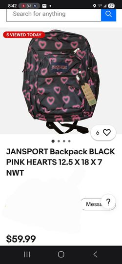 Jansport big student  hearts bookbag