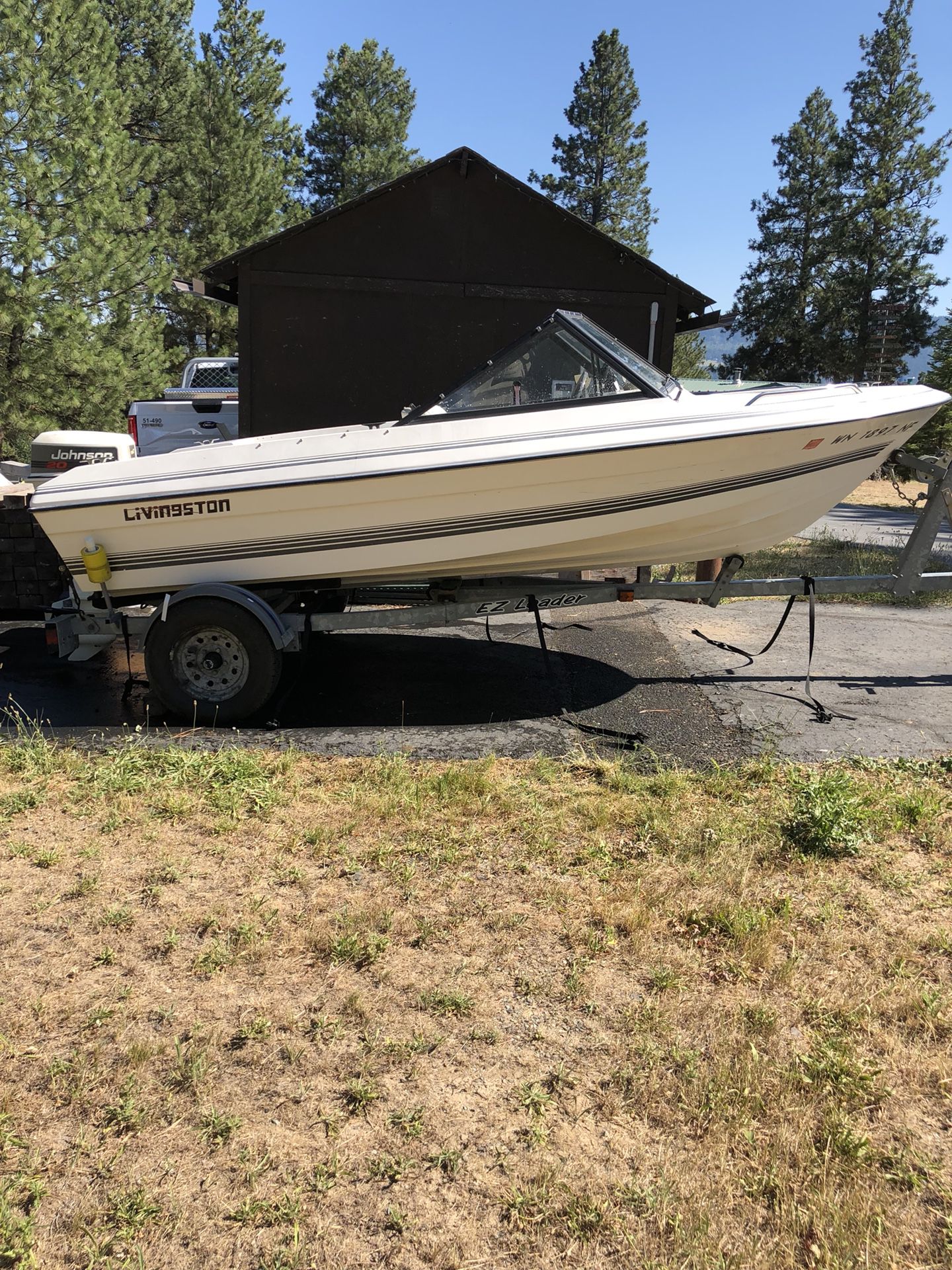 Livingston 16’ fiberglass boat $4000 obo