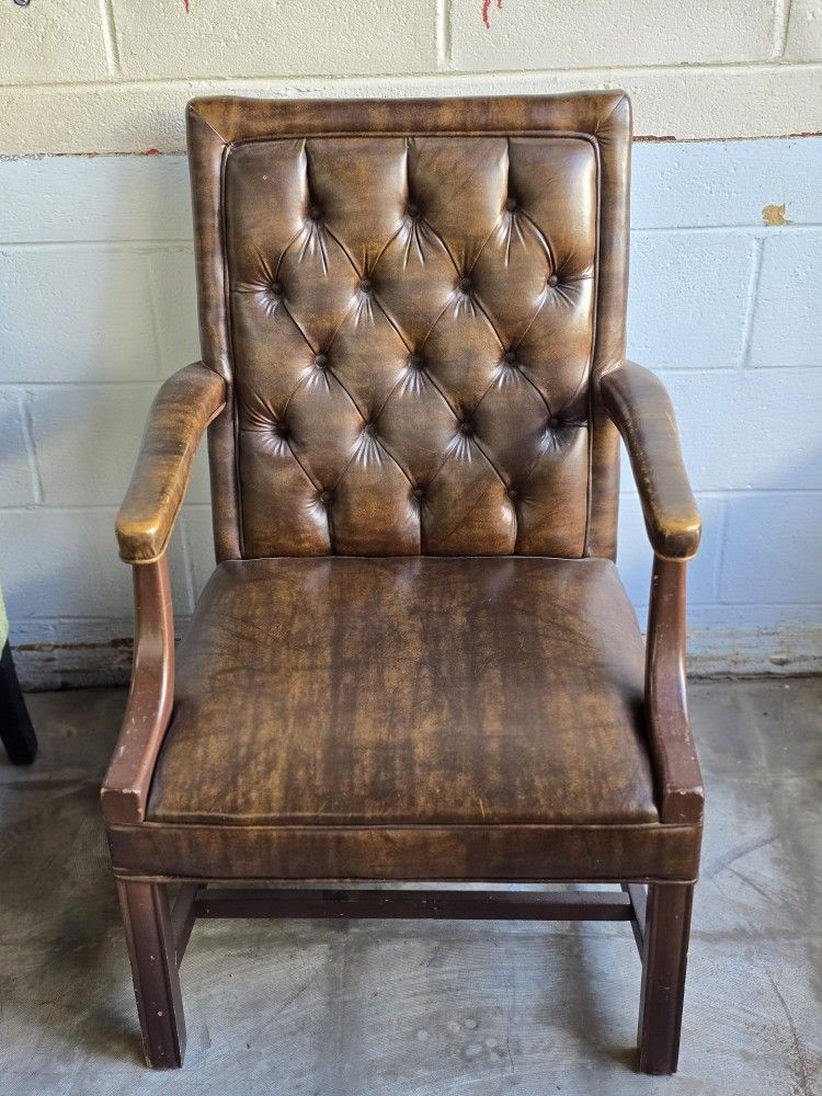 Antique Leather Armchair