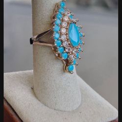 COCKTAIL RING BEAUTIFUL SETTING SIZE7.           