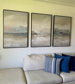 New 3-Panel Framed Canvas