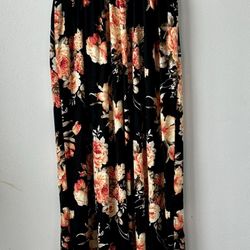Floral Maxi Dress, Small