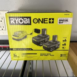 New In box Ryobi Batteries And charger