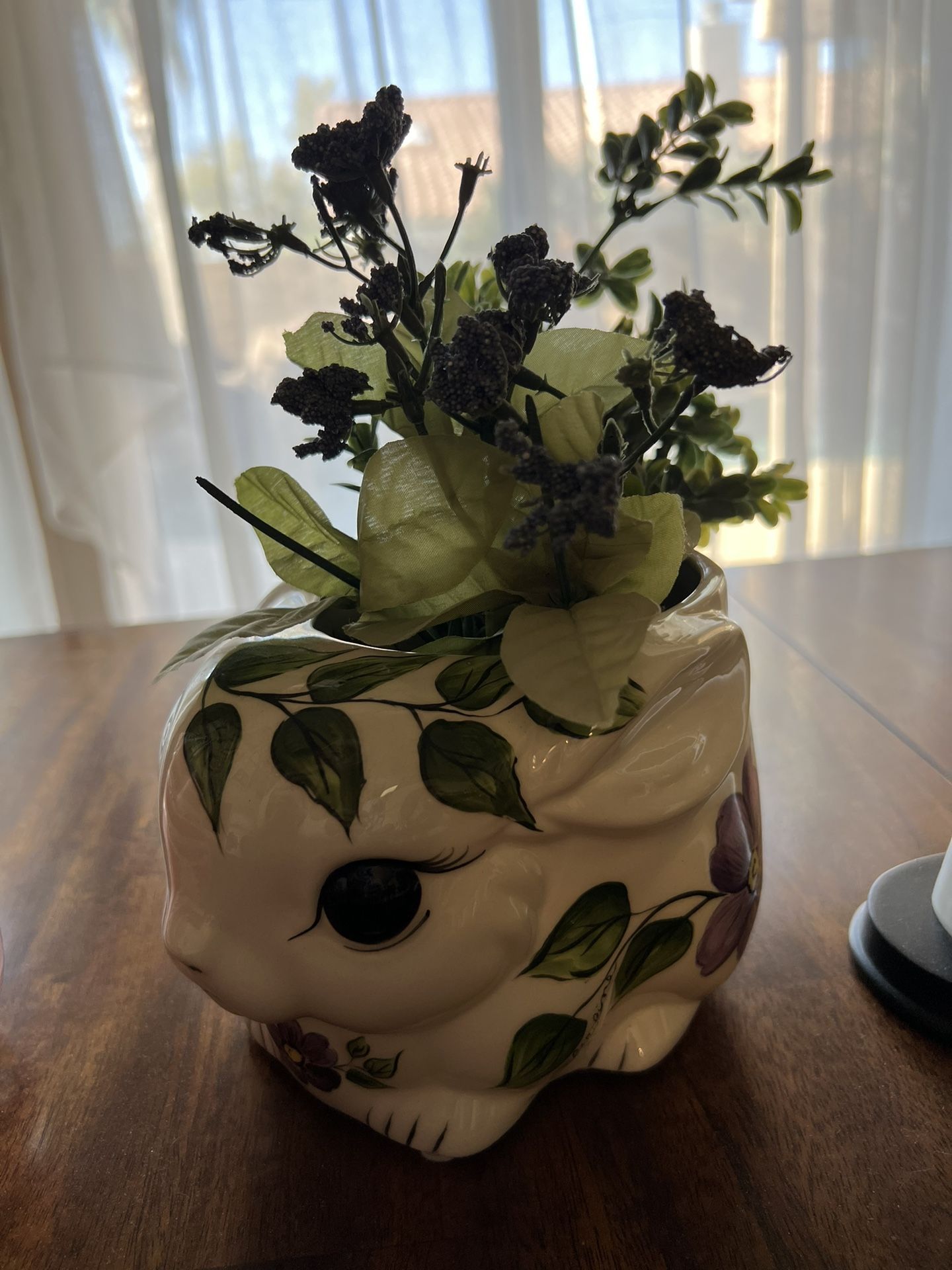 Adorable Ceramic Bunny Planter