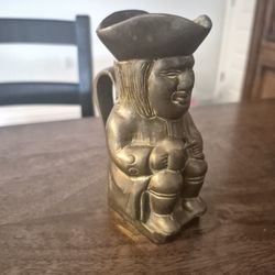 Solid Brass Toby Jugs Pitcher