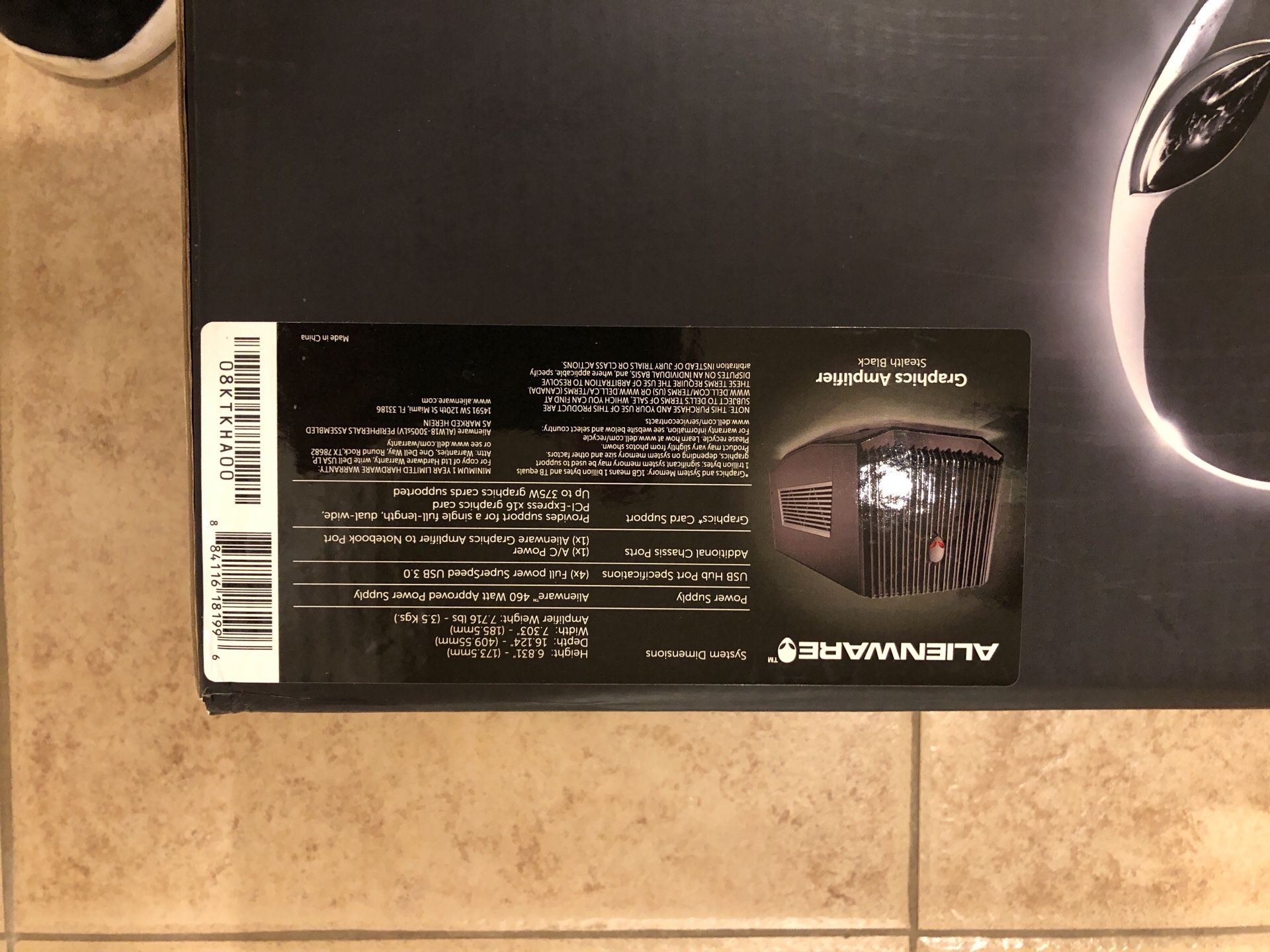 Alienware Graphics Amplifier works with Alienware 13 R1, R2 & R3 Alienware 15 R1, R2, R3 & R4 Alienware m15 Alienware 17 R2, R3, R4 & R5 Alienware X5