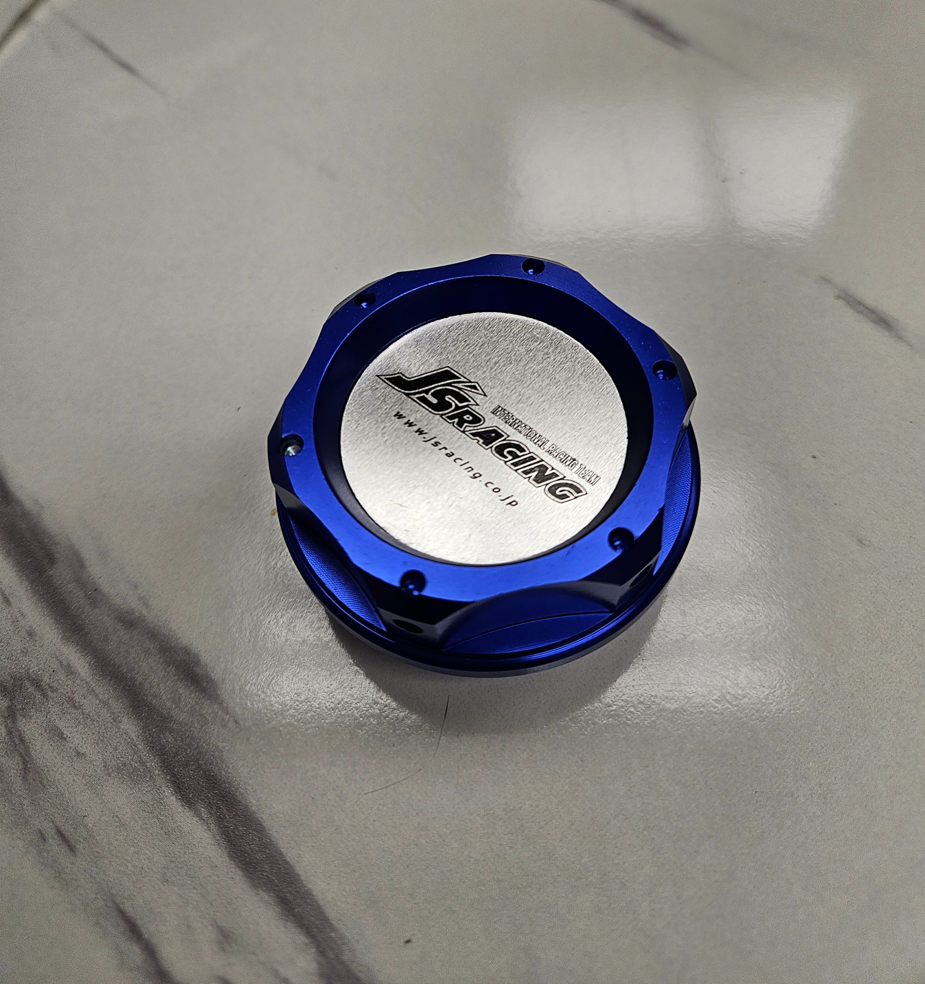 Brand New J'S RACING Blue Engine Oil Fuel Filler Cap Billet For Honda / Acura