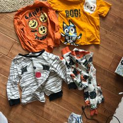 3t/4t Halloween Toddler Clothes And Pjs 