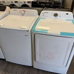 Samsung washer and dryer set gas dryer new scratch dent