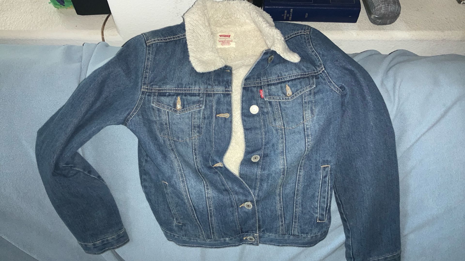 Levi Denim Jacket Plush Interior Youth