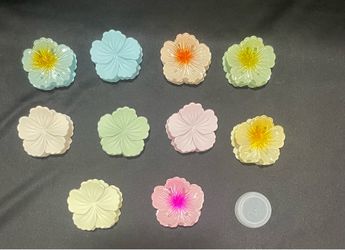 Small hair claw clips - 10 pcs