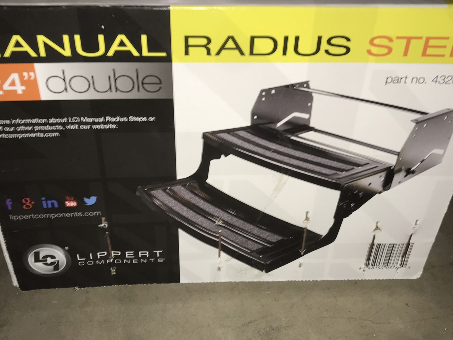 New RV Step/ Toy Hauler Step 24” Double Step