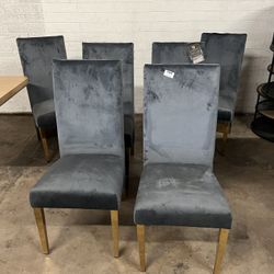 Marcella 6 Person Dining Chair Set 