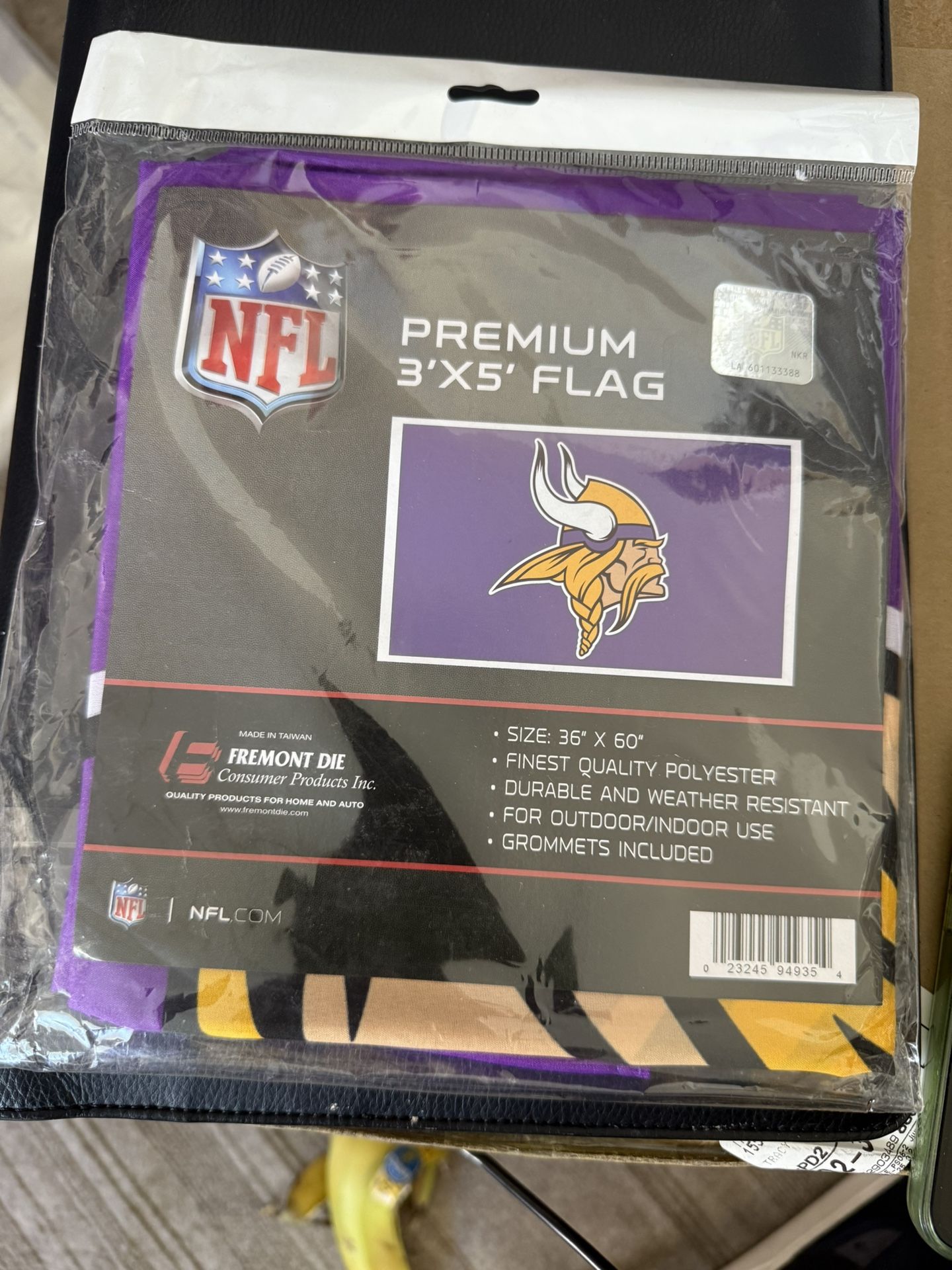 Official Minnesota Vikings 3’x5’ Premium Flag