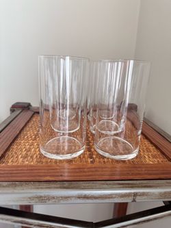 Crate and Barrel Highball Glasses -6 glasses