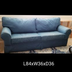 Blue Denim Sofabed Couch