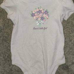 New 0/3mos Onesie. Lavender In Color