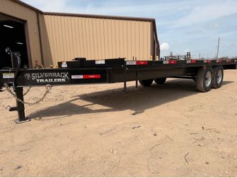 NEW 20’ Flatbed Bunperpull , deck over trailer