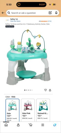New Safety 1st Grow & Go 4 in 1 Activity Center