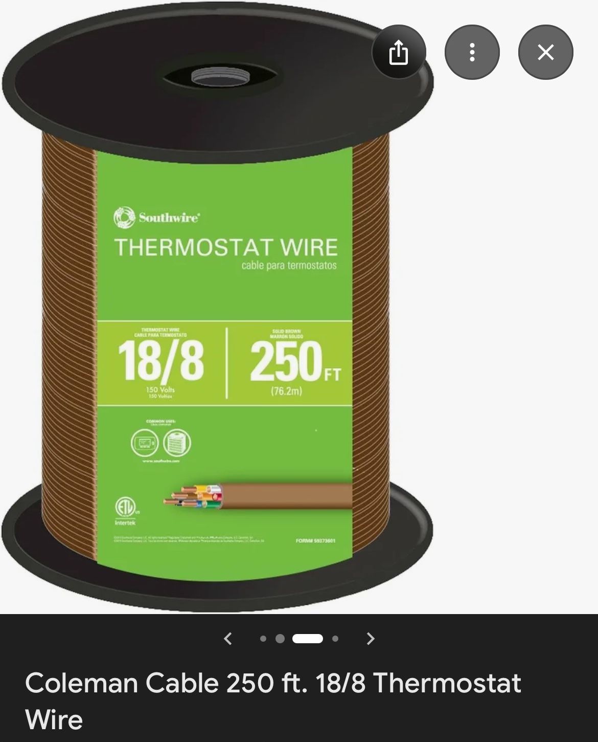 Thermostat Wire 18-8
