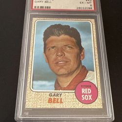 1968 TOPPS GARY BELL #43 PSA 6 EX-MT