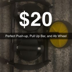 Pull Up Bar , Ab Roller And Perfect Push-up 