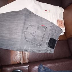 Levis 36 34 Cream Gray 3434