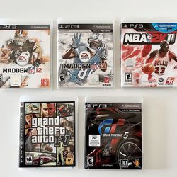 Lot of 5 PS3 Games