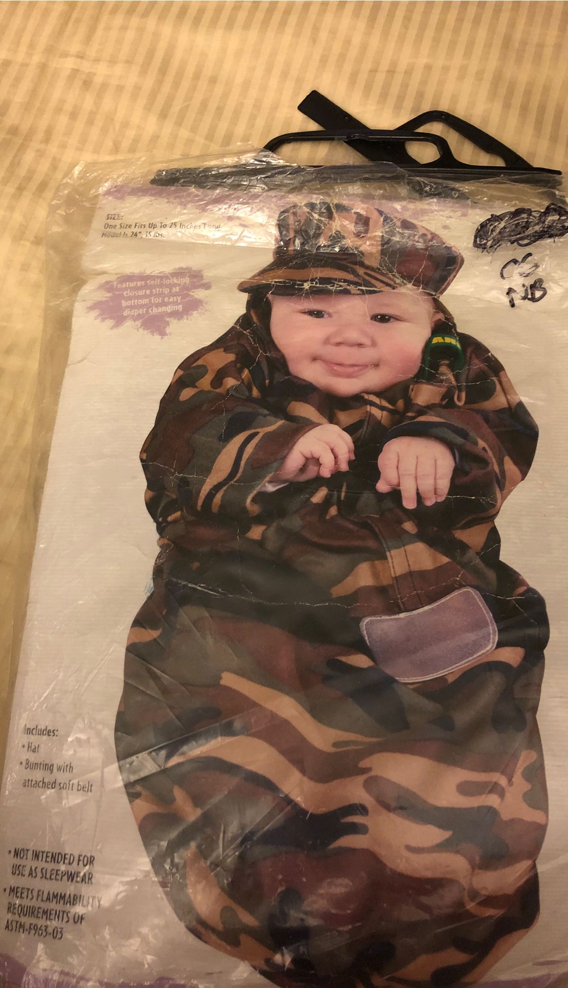 NB- Infant Halloween Costume- Army