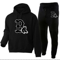 Custom Black And White Sports Team Sweatsuits 