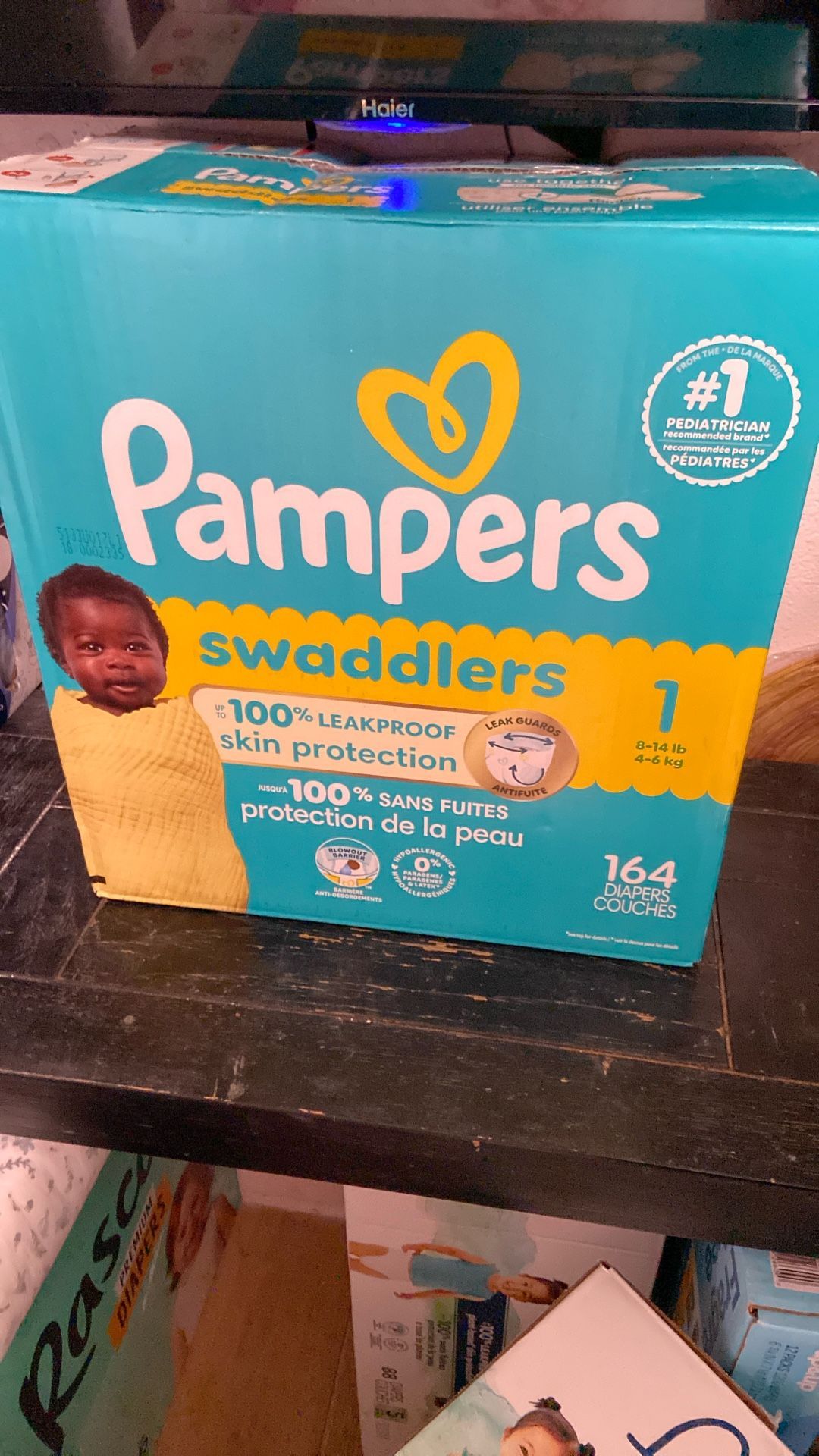 Pampers Swaddlers Size 1 164 Count