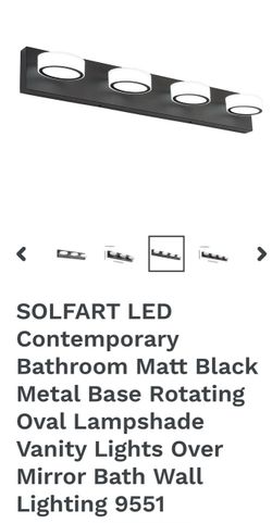 Solfart LED Oval Lampshade Vanity Light