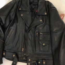 Mens XL easy riders Leather Motorcycle Jacket 