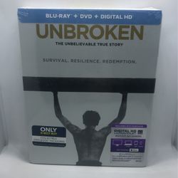 Unbroken Blu-ray DVD Digital Copy Steelbook New