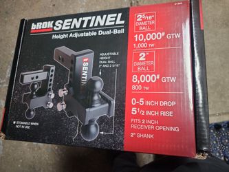Height adjustable dual ball 2" diameter ball