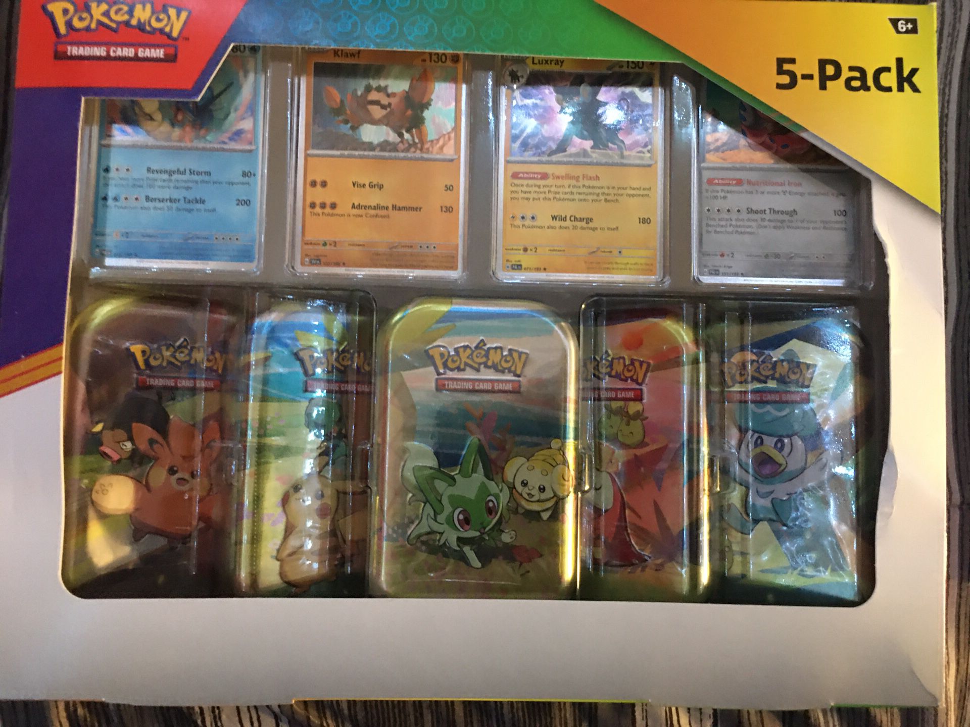 Pokémon Sealed Box 5 Tins In Box’s