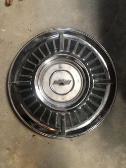Old Chevy hub cap