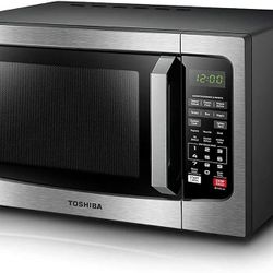 Like New Toshiba 1550w Countertop Microwave SS Finish Excellent 👍 Heat Cook Sensor