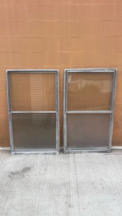 53” H x 32” W Windows with Mesh Screen ($20 Both)