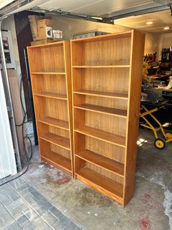 2 bookshelves