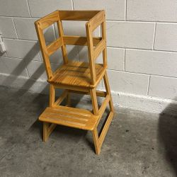 Wooden Step Stool For Kids 