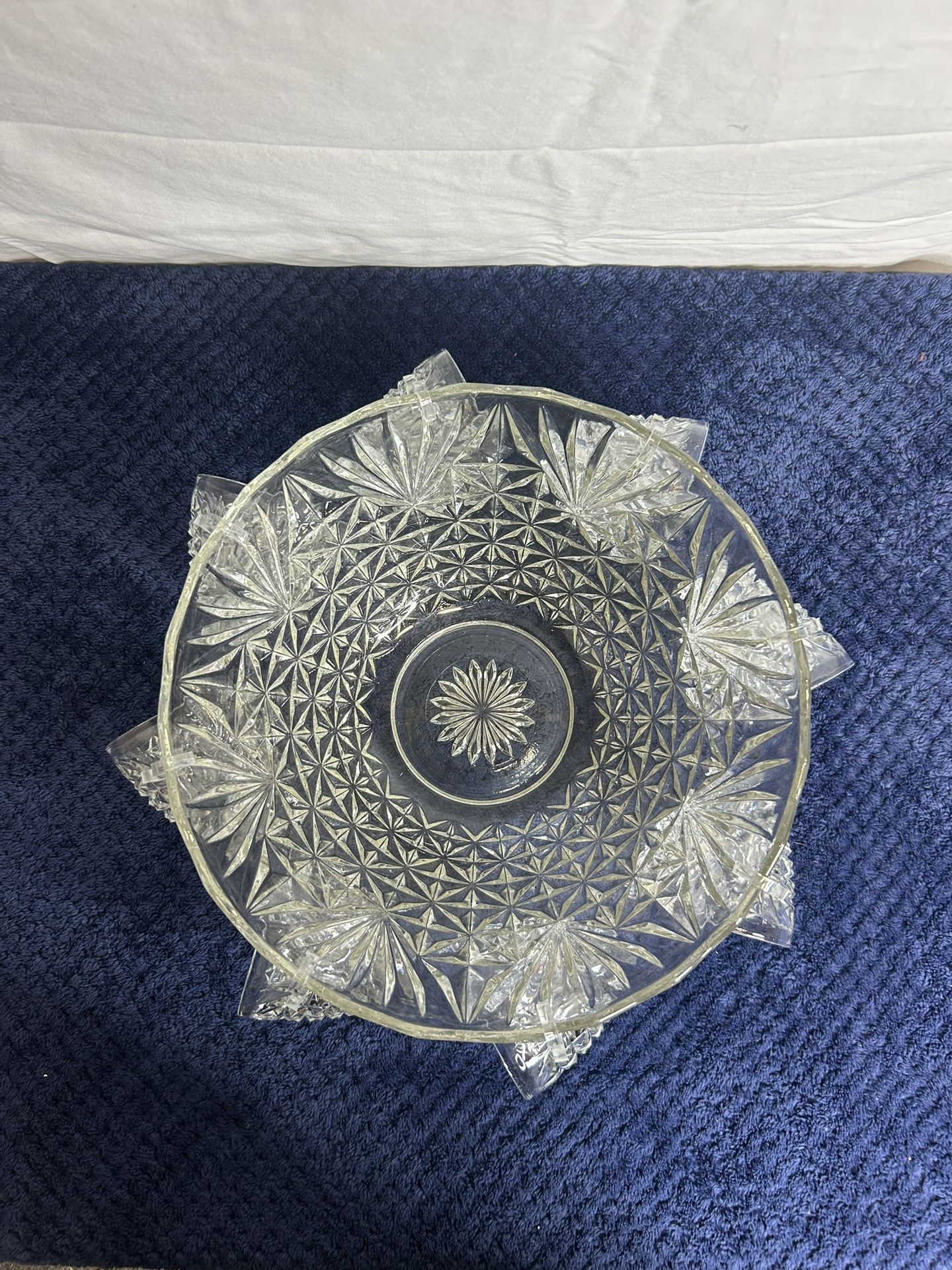 💥Glass Punch Bowl “ Vintage”💥