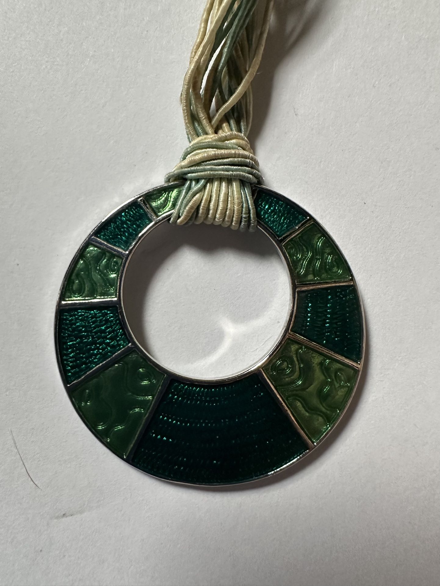 Enamel Pendant Necklace
