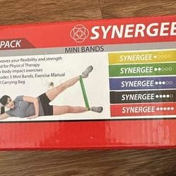 NEW-Synergee Exercise Fitness Resistance Band Mini Loop Bands