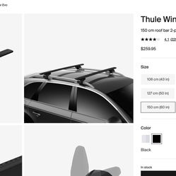 Thule Wingbar Evo Used