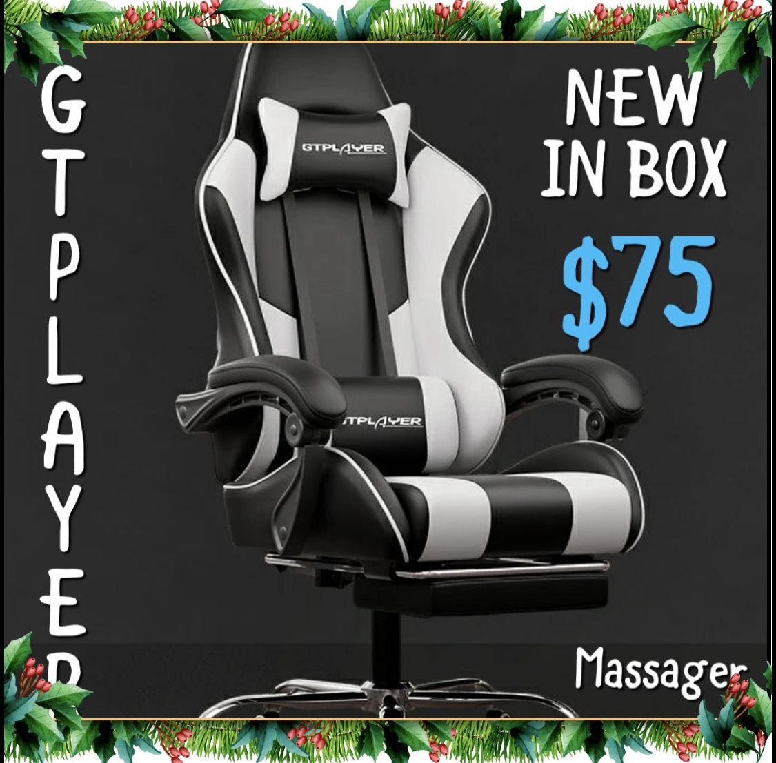 GTPLAYER VIDEO GAME CHAIR NEW