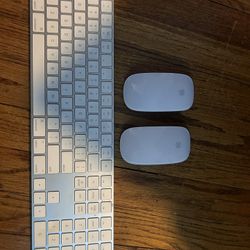 Apple Wireless Keyboard With 2 Mouse