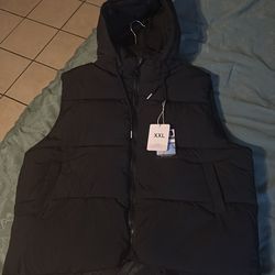 Black /puffer vest / 2x