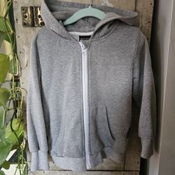 Little Bipsy Gray Hooded Zip Sweatshirt hoody.
Size 2-3T